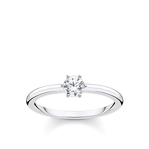Thomas Sabo Ring weißer Stein silber 925 Sterling Silber TR2313-051-14-50