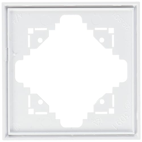 Kopp 309113063 Malta Abdeckrahmen für Senkrechte und waagerechte Montage 1-Fach, Arktis