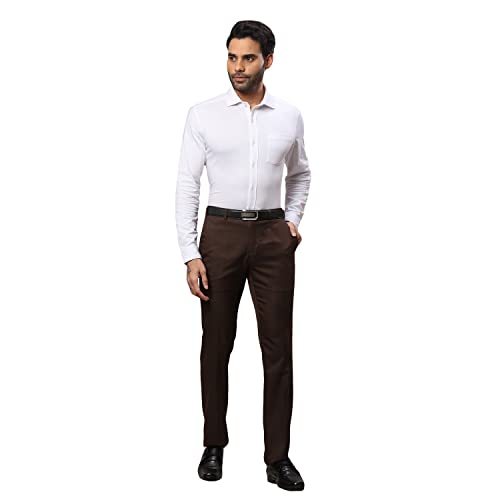 Image of Raymond Men's Slim Fit Mid Rise Trouser