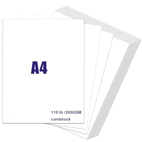 Papier cartonné blanc A4 pour faire soi-même des cartes et menus