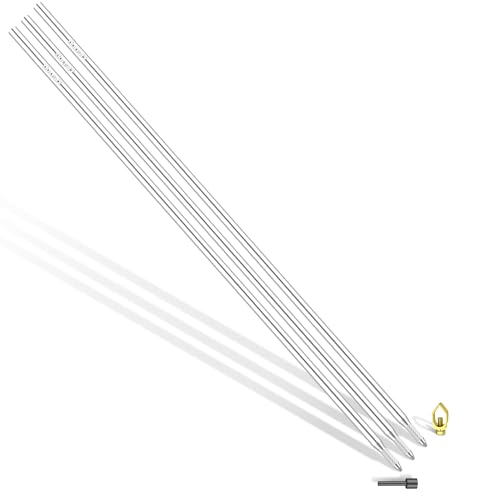 Nucraft Tiefenerder V4A Edelstahl Erder Erdung Staberder Blitzableiter Ø20mm mit Klemme SET 1M 3M 4M Zusammensetzung (SET 3M Ø20 3x1000mm)