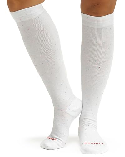 Image of Comrad Premium Cotton Knee High Socks - 15-20mmHg Graduated Compression Socks - Soft & Breathable, Unisex