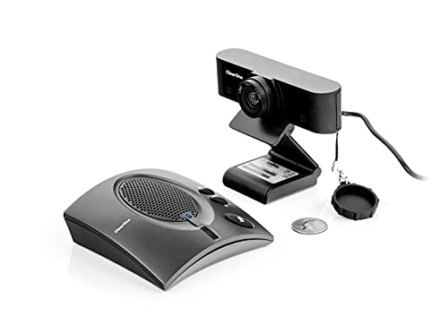 ClearOne Aura Versa 20, Complete conferencing Solutions with Audio and Video Components,Unite 20 Webcam and Chat 50 USB Speakerphone - Home Office Solutions