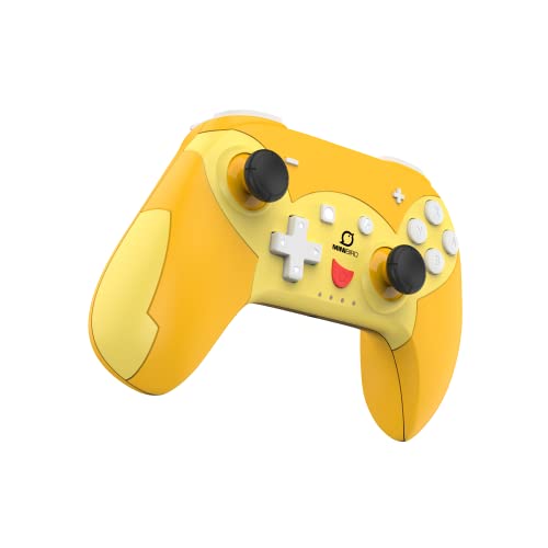 Minibird Pop Top – Pika Controller Wireless Bluetooth Per Nintendo Switch – 16 Ore Di Autonomia – Controller Compatto E Compatibile Per Switch/Switch Lite/Switch Pro – Turbo Controller – Giallo - 4