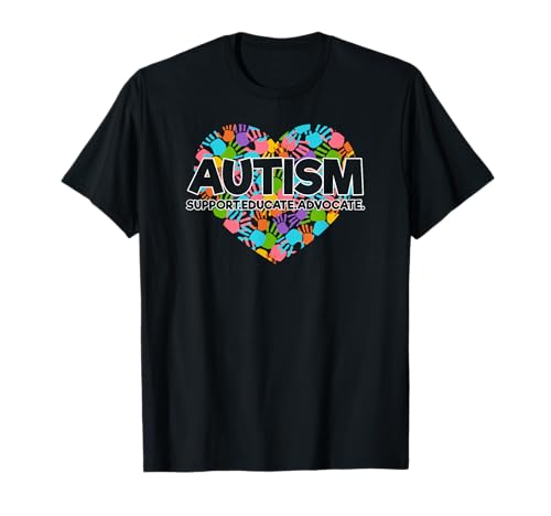 Autism Support Educate Advocate Autism Awareness Camiseta Camiseta
