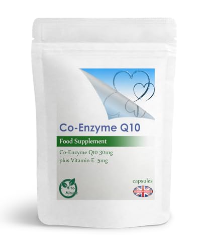 Co-Enzyme Q10 30mg Softgel Capsules | Endocrine, Reproductive, Cardiovascular Health Support (Pack of 180)