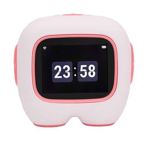 POCREATION Emotional AI Robot 2MP Camera 180 Flip Desktop Companion with Voice Control Object Recognition for Kids Interactive Learning