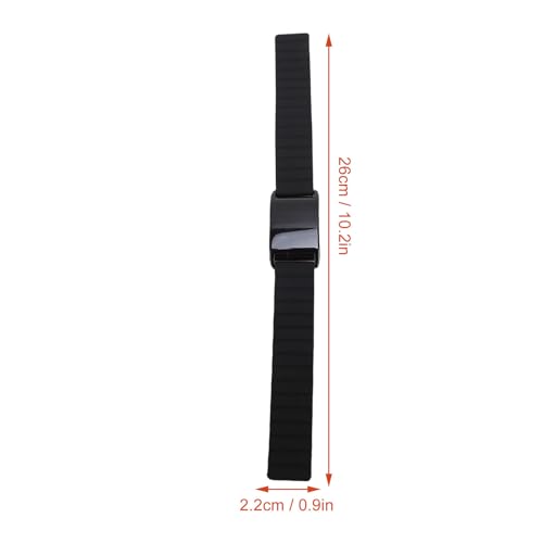 Generic Schauen Sie Sich B&auml;nder, Hautfreundliche Silikon -Uhr -Armband Weichmagnet f&uuml;r Fitness Tracker (schwarzorange)