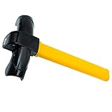  Acan Tradineur - Barra antirrobo para Volante de Coche, Bloqueo Universal para vehículos, 2 Llaves, Dispositivo Alta Seguridad, 34,5 x 18 cm