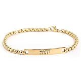 Hebrew Thin Bracelet - Gold...