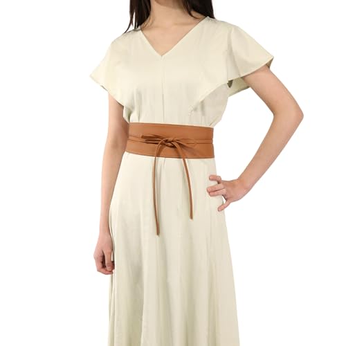 Image of FASHIONGEN - Woman Italian leather Obi belt, CASSIANE
