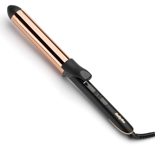 BaByliss Titanium Brilliance Curls - 32mm Hair Curler for Large Curls and Soft Waves Titanium Coating 6 Heat Settings up to 210C 2357U