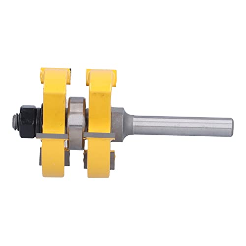 Fresa para carpintería SEAFRONT ajustable de 3 dientes con vástago de 8mm para madera 7