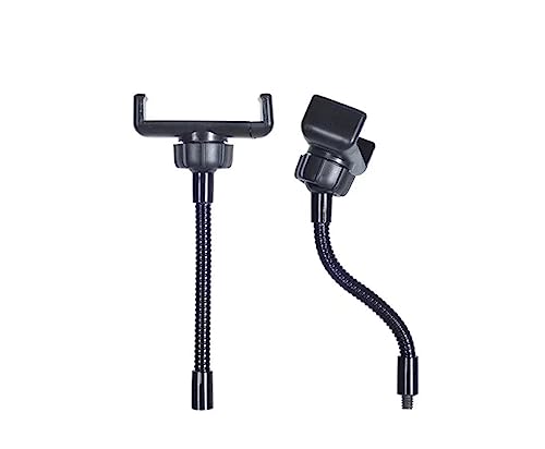 Image of Flexible Ring Light Phone Holder Clamp Hand-Free with 1 /4 Screw Mounting Perfect for Ring Light, Panel Light, Tripod and Compatible with iPhone and Android Mobile Phones (Pack of 2)