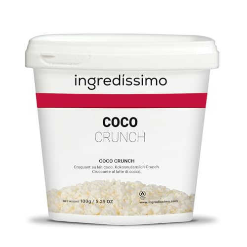 Ingredíssimo - Coco Liofilizado Crunch Leche de Coco 100g | Fruta Seca Troceada (2-10mm) | Sin Gluten | Topping y Snack