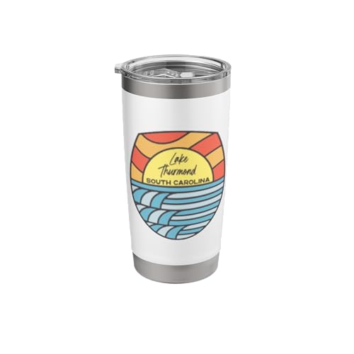 Lake Thurmond SC Sunset Insulated Stainless Steel Tumbler