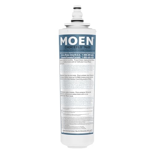 Image of Moen 9601 ChoiceFlo Replacement Water Filter Compatible with Moen Sip Filtered Kitchen Faucets