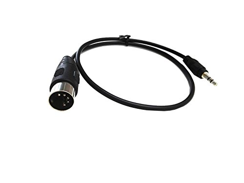 Cable DIN 5 pines a Jack 3.5mm macho 0.5 m miniatura 1
