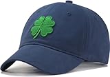 Small Size Baseball Cap for Petite Head Adults/Youth/Teens - Adjustable S Size Shamrock Hat Lucky Four-Leaf Clover Ball Cap for Small Head Women Men & Teenagers - Navy Blue