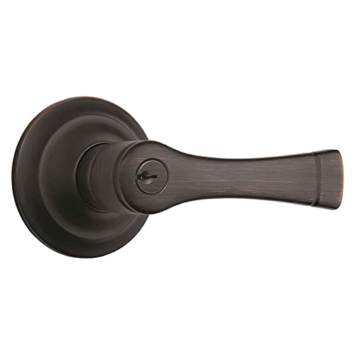Brinks - Harper Push Pull Rotate Keyed Entry Door Knob, Tuscan Bronze - Door Lock That Opens Hands-Free With A Push, A Pull Or By Rotating #TOP30