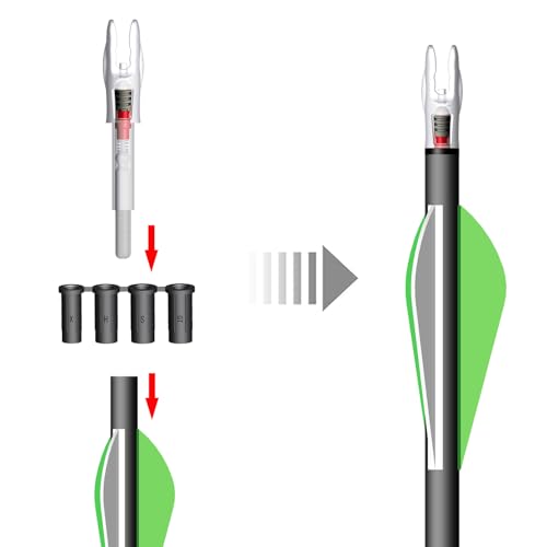 image for CosiComu 6PCS G Lighted Nocks for Arrows with .165 .204 .233 .244 .246