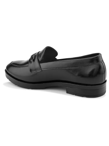 Image of STANPHORD Mens Loafers Formal Slipon Loafers with Metal Accent for Party & Formal Occasion