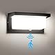 Audor 24W Außenlampe mit bewegungsmelder, IP65 Wasserdicht LED Wandleuchte Aussen, Außenbeleuchtung für Garage Wandlampe 6000K Außenleuchte Wand, Außenwandleuchte für Garten Flur Treppenhaus