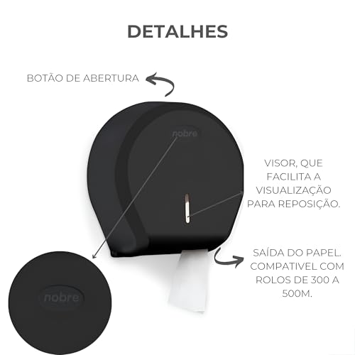Âncora Shopp Kit Suporte Dispenser para Papel Toalha + Dispenser de Sabonete e Dispenser de Papel Hi
