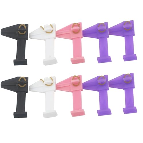 10 clips plásticos para manicura y nail art miniatura 1