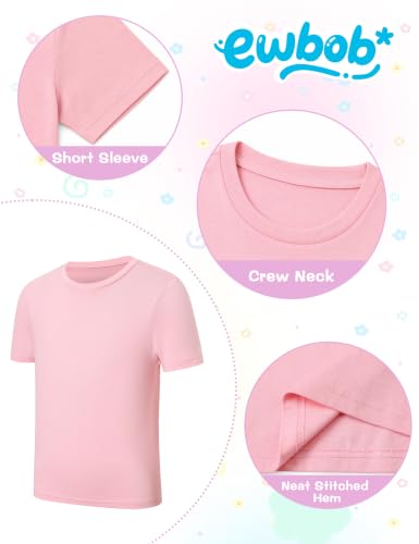 Image of Girls Cotton Long /Short Sleeve T Shirts Casual Classic Top 3-14Y