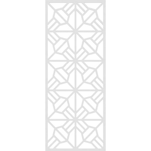 Image of 27 3 /8 inchW x 69 3 /8 inchH x 3 /8 inchT Auburn Decorative Fretwork Wall Panels in Architectural Grade PVC