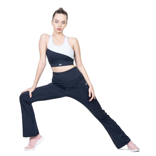 Image of 3rd Planet Women's High Waist Activewear Leggings | 4-Way Stretch, Sweat-Wicking, Non-See-Through Gym & Yoga Tights with Side Pockets | Comfortable Slim Fit Pants for Workout, Running & Fitness