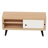 fotos de muebles para tv de madera Modelo de mueble de televisión en miniatura: el producto es una buena opción de para tus amigas, les gustará, alegrará tu corazón y deleitará la vista, juguetes de muebles de juego de simulación