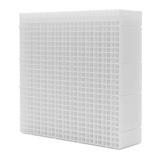 Image of LINLAN 12 Pieces 11.8x11.8in (30X30cm) Aquarium Grid Plastic, Fish Tank Divider, Egg Crate for DIY Filtration and Bottom Protection in Aquascaping(White-No Accessories)