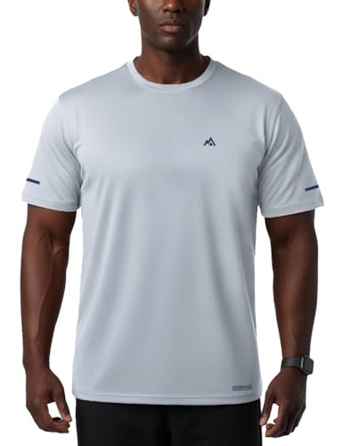 Men's Cloud Soft Bamboo Viscose T-Shirts Lightweight Workout Mositure Wicking Cooling Casual Basic Crew Neck Tee