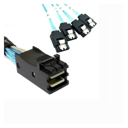 Cable de datos SFF-8643 a 4 SATA 7pin 1m