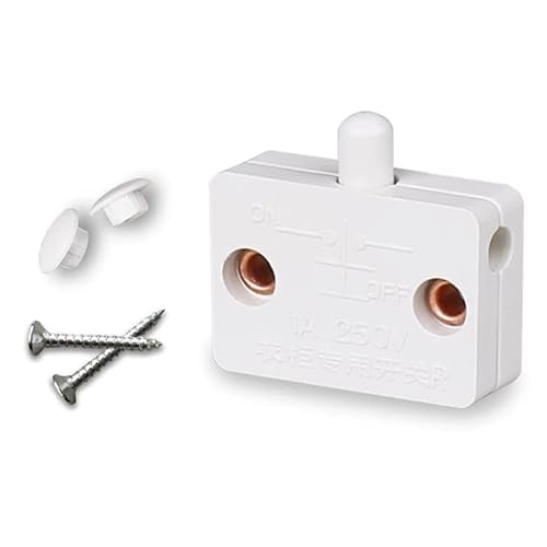 Bellaluee Color Yun - Armario con interruptor de luz, reinicio automático, color blanco Cover