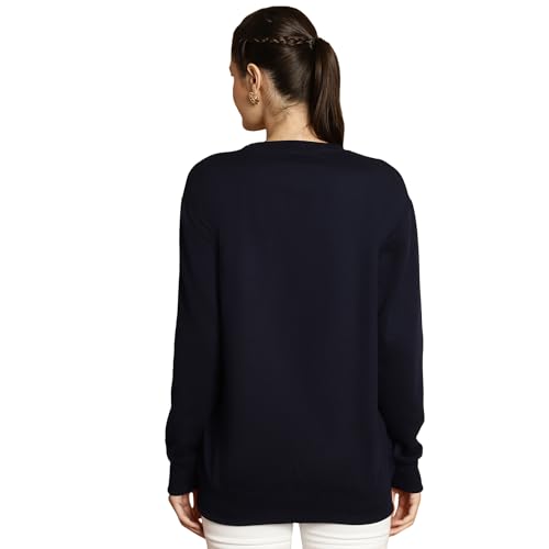 Image of Mack Jonney Printed Round Neck Cotton Fleece Sweatshirt for Women (Pack of 2)-MACK51225