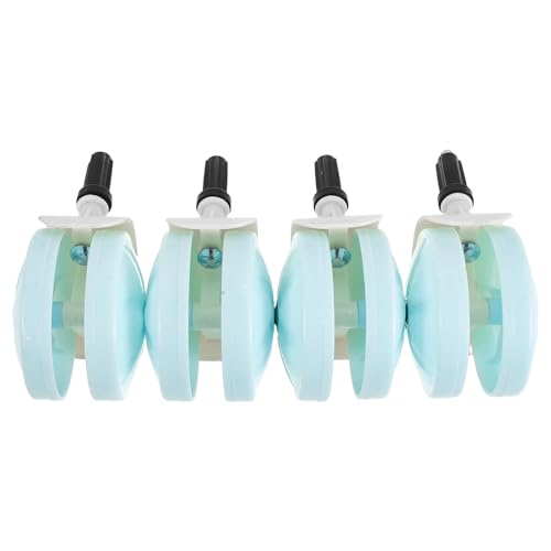 GALPADA 4 Piezas Andador y Ruedas Giratorias Ñiño de Plástico para Ajustable Estabilidad Mejorada, Adecuado para Bebés y en Interiores