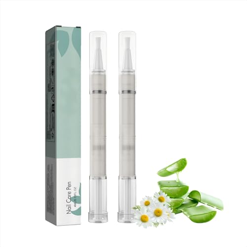 Nail Care Pen Fungus Treatment For Toenail Growth Serum Repair Cuticle Oil Toe Nail Strengthener With Tea Tree Oil Vitamin E & Aloe Vera Fingernails Fungal Treatment 4ml/Pcs (2pcs)