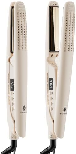 Airflow Styler Curling Iron, Titanium Flat Iron Hair Straightener