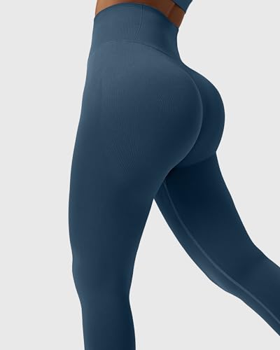 Image of MOOSLOVER Seamless Butt Lifting Workout Leggings for Women High Waist Yoga Pants Compression Contour Tights