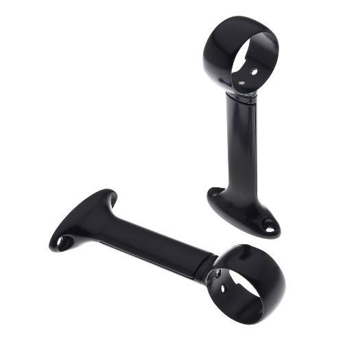 Kenney A58721754 Universal Bracket for Ceiling, Wall or End Mounting, Black, 2-Pack