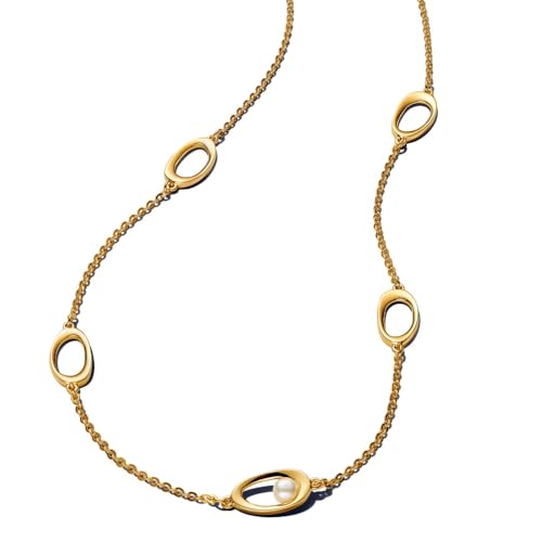 Pandora Essence 363883C01-45 - Collana in argento sterling placcato oro 14 carati, 45 cm