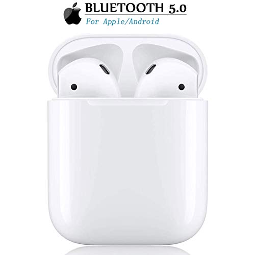 Auricular Bluetooth 5.0, Auricular inalámbrico, micrófono y Caja de Carga incorporados, reducción del Ruido estéreo 3D HD, para Auriculares iPhone/Android/Apple Airpods Pro/Samsung/Huawei Xiaomi