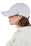 [VARZAR] Stud Logo Over Fit Fleece Ball Cap White