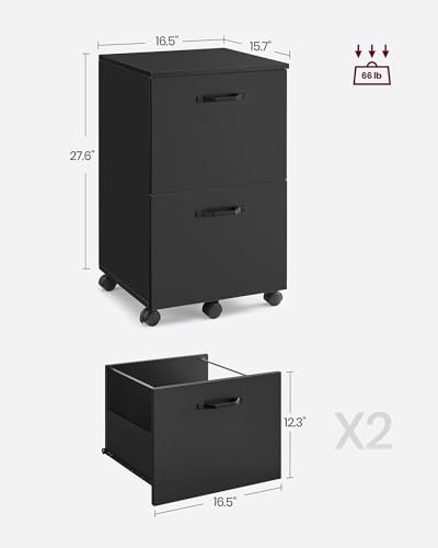 Vasagle UOFC040B16 2-Drawer File Cabinet, Filing Cabinet For Home Office thumb #2