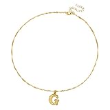 colgante letra oro rosa Una joya atemporal y versátil que queda genial en todas las edades. Tamaño: la longitud de la cadena es de aproximadamente 44 cm, la cadena de extensión es de aproximadamente 5 cm, el error es de aproximadamente 1 cm, con cadena ajustable, permite un poco de espacio adicional para mayor comodidad.