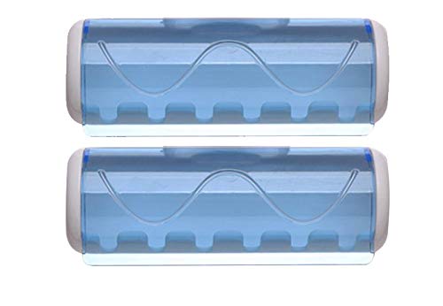 Shri Kanth Art Toothbrush Holder with Magic Annularity Suction Cup Easily Wall Mounted Slef Adhesive 5 Toothbrush Holder Storage Set - Pack of 2, Plastic, White (B081CKZSXJ) Amazon Price History, Amazon Price Tracker