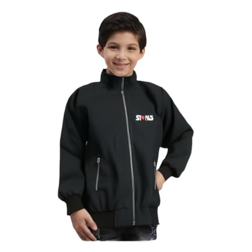 Image of HRKK Kids Windcheaters Solid Polyester Blend Jackets for Boys and Girls |